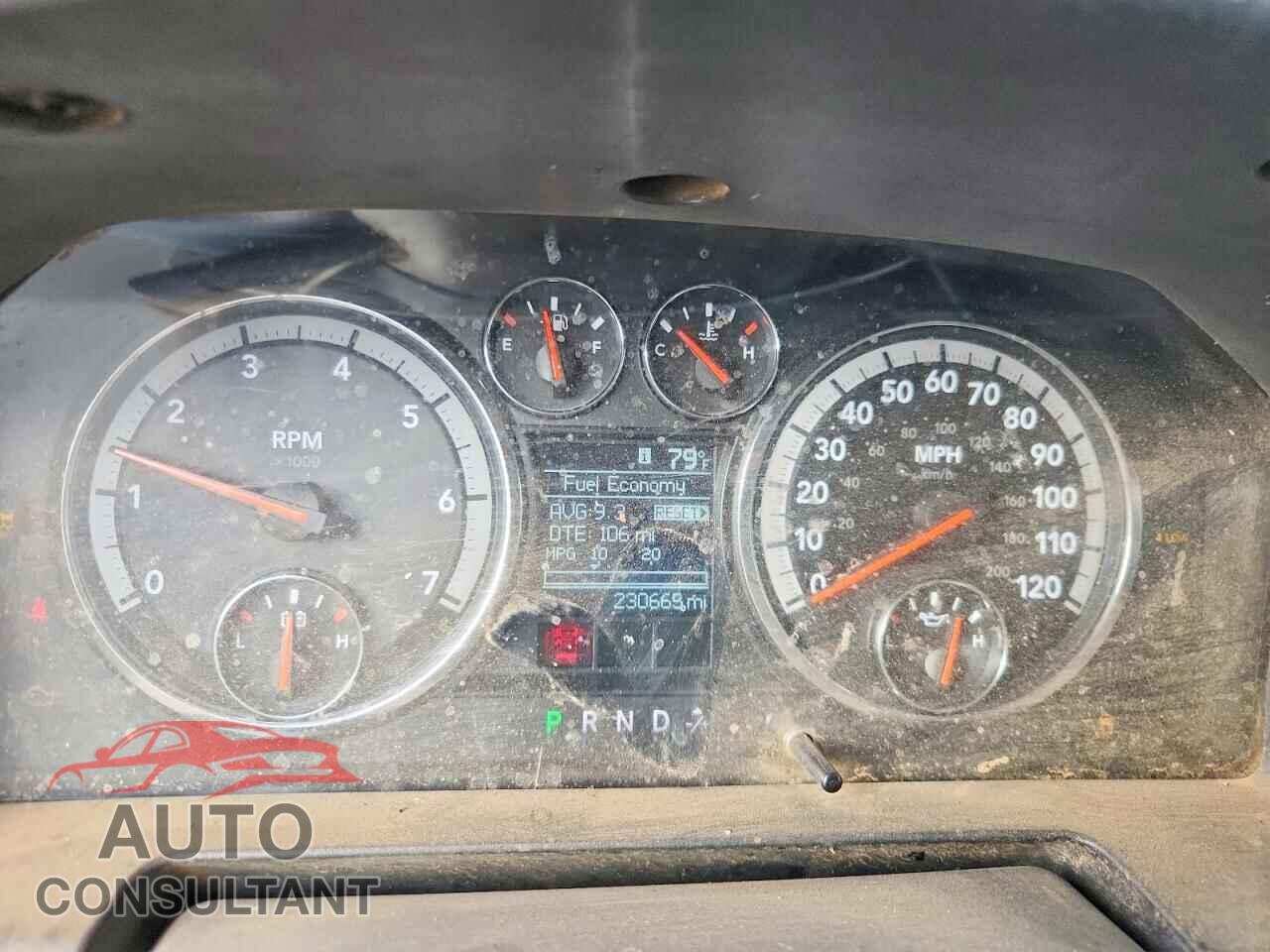 DODGE RAM 2500 2012 - 3C6TD5CTXCG168112