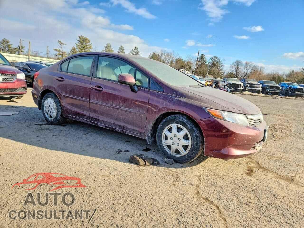 HONDA CIVIC 2012 - 2HGFB2F52CH596393
