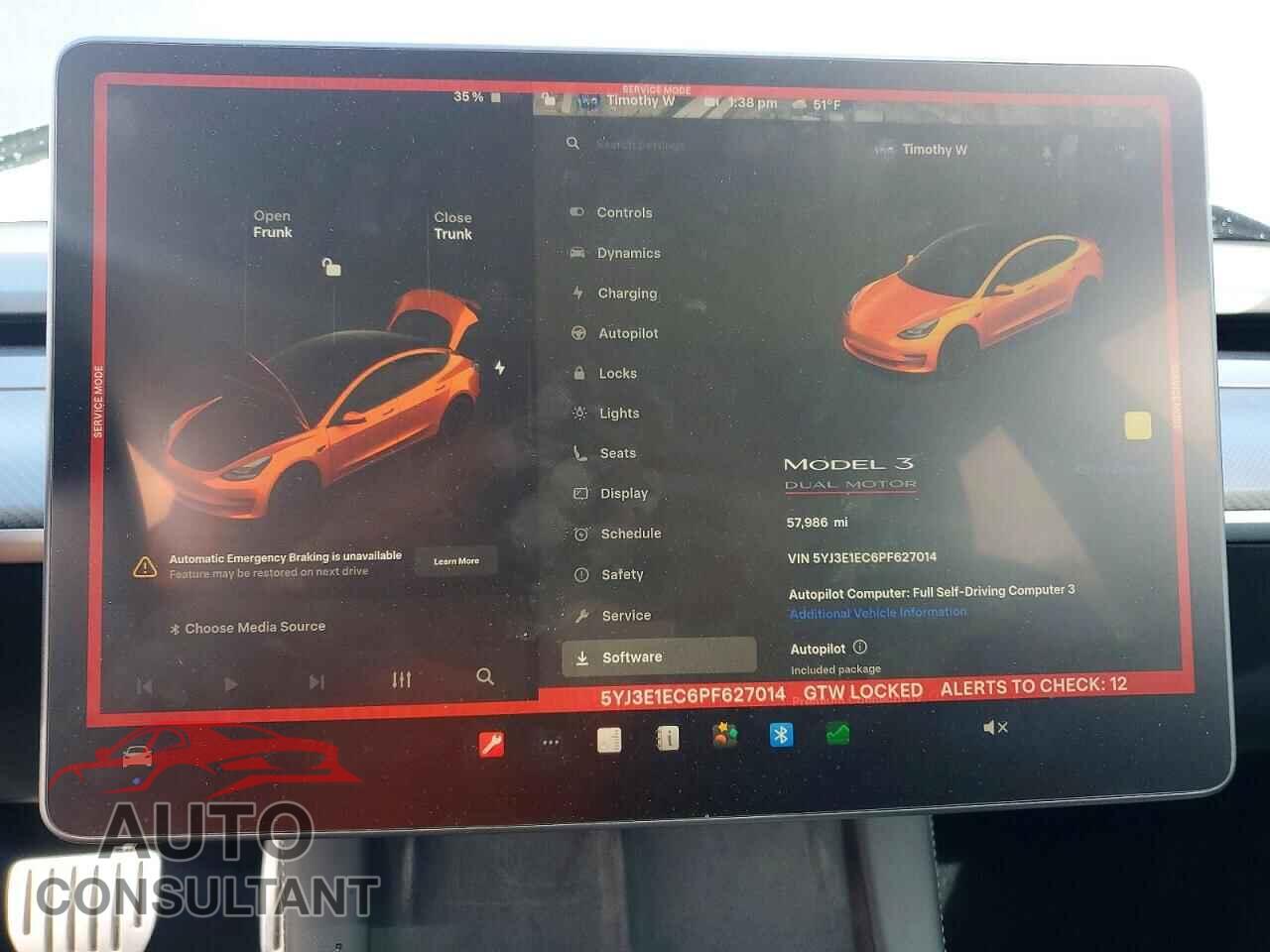TESLA MODEL 3 2023 - 5YJ3E1EC6PF627014
