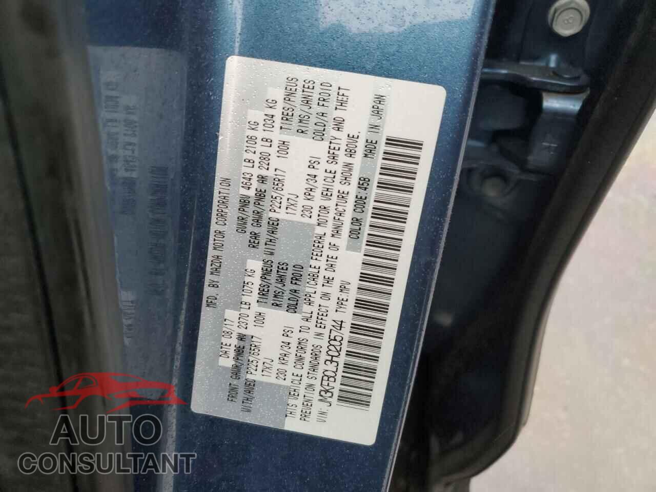 MAZDA CX-5 2017 - JM3KFBCL3H0205744
