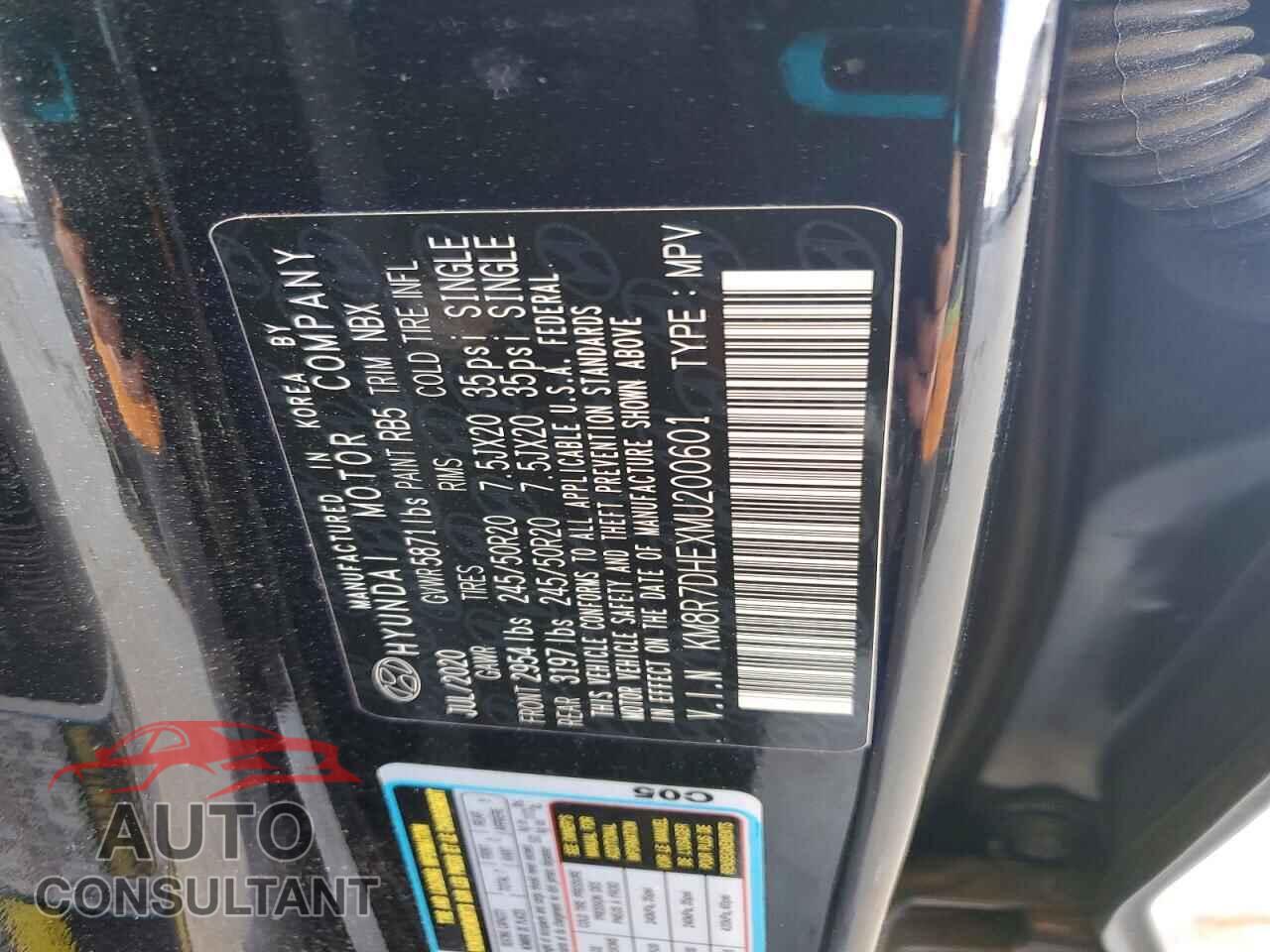 HYUNDAI PALISADE 2021 - KM8R7DHEXMU200601