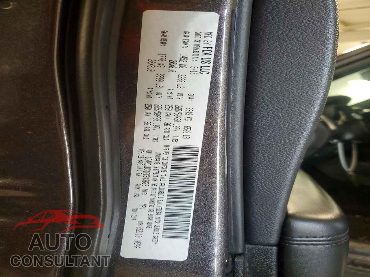 DODGE DURANGO 2015 - 1C4RDJDG1FC843625