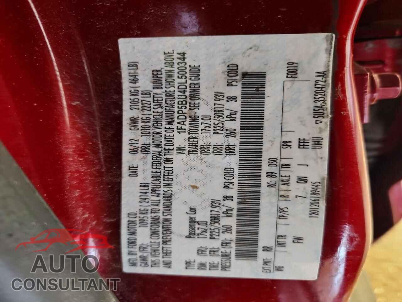 FORD C-MAX 2013 - 1FADP5BU4DL500344