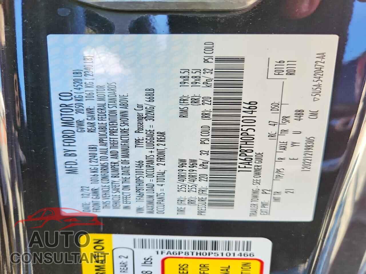 FORD MUSTANG 2023 - 1FA6P8TH0P5101466