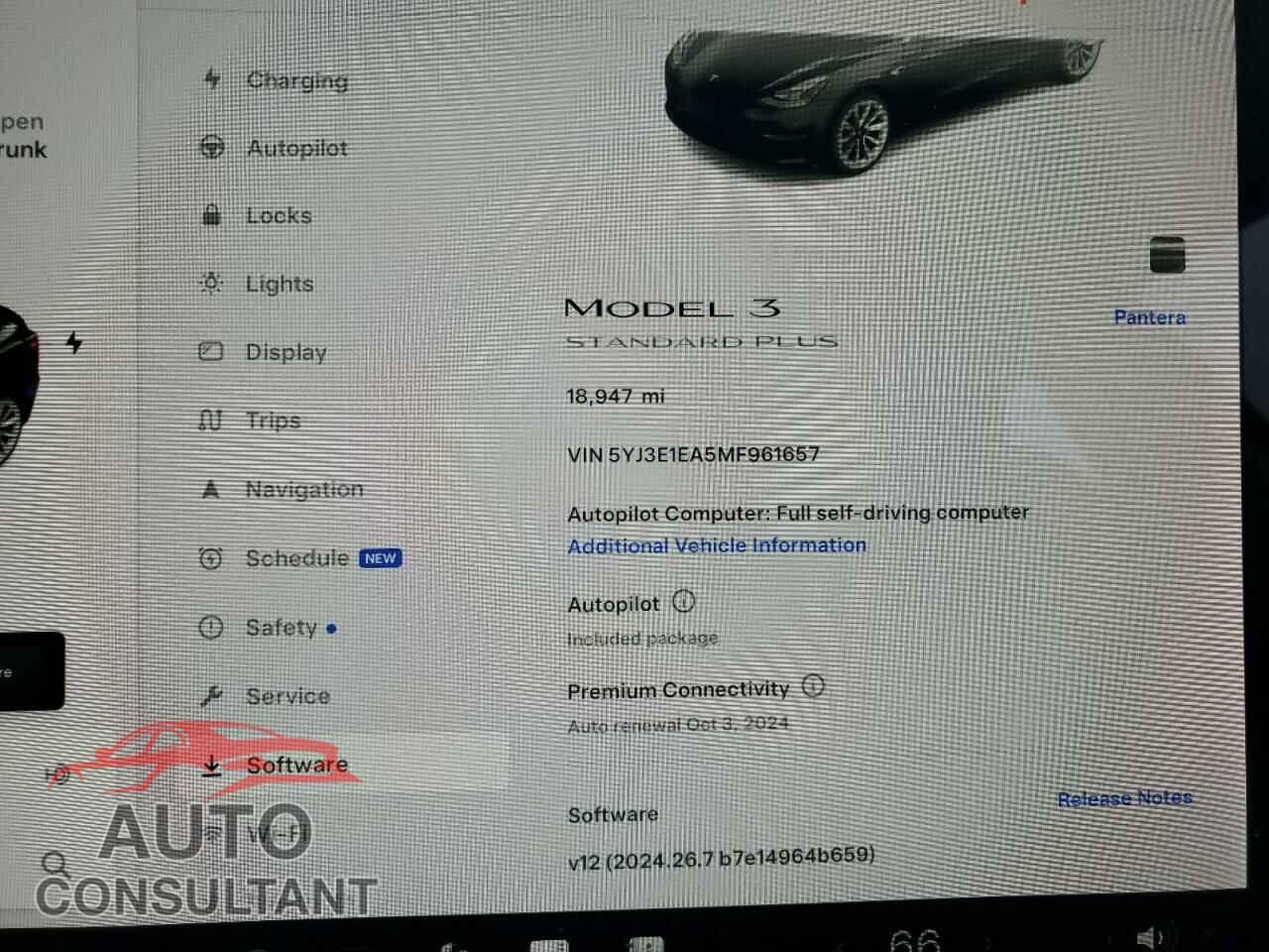 TESLA MODEL 3 2021 - 5YJ3E1EA5MF961657