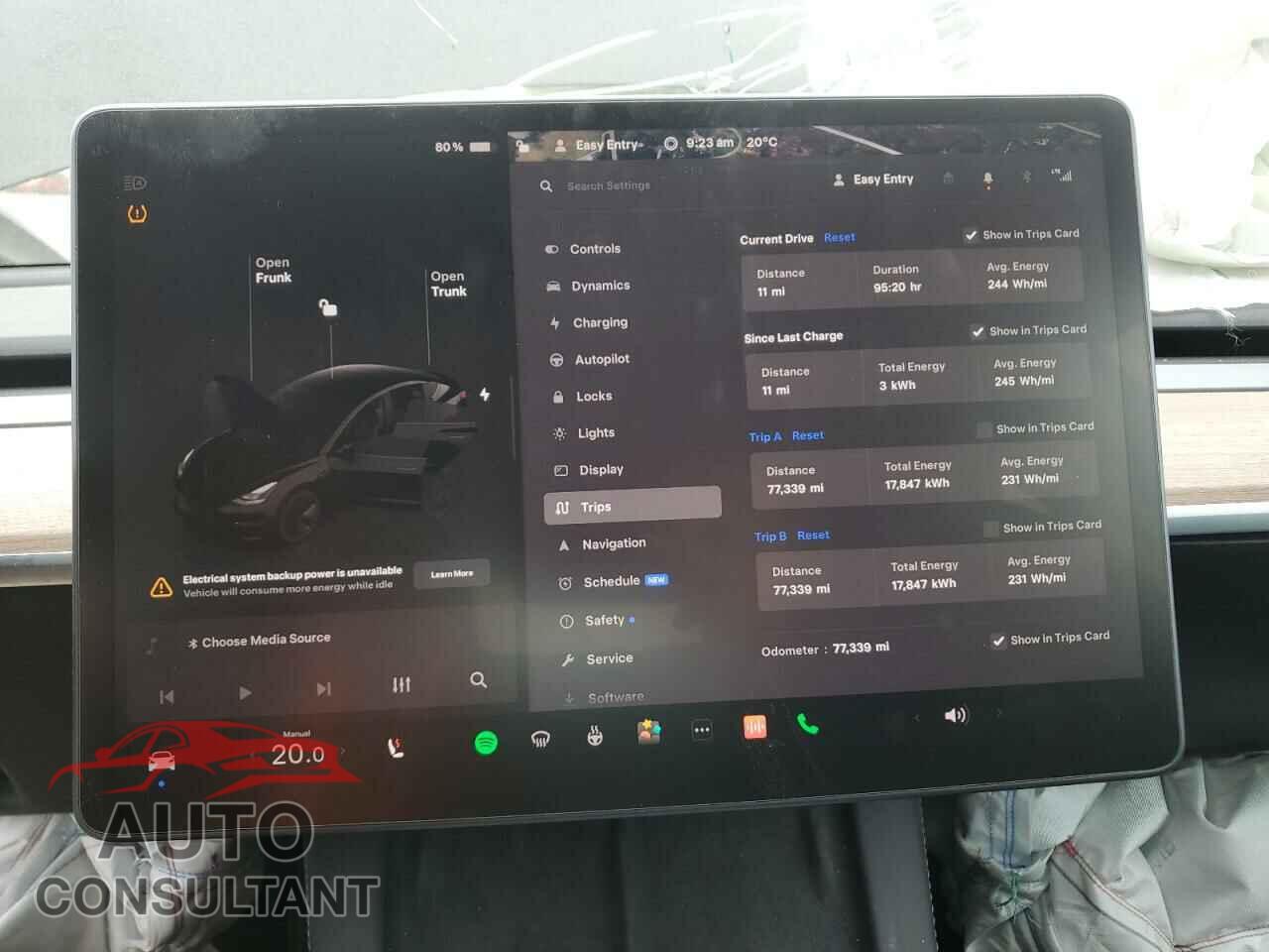 TESLA MODEL 3 2022 - 5YJ3E1EB5NF167820