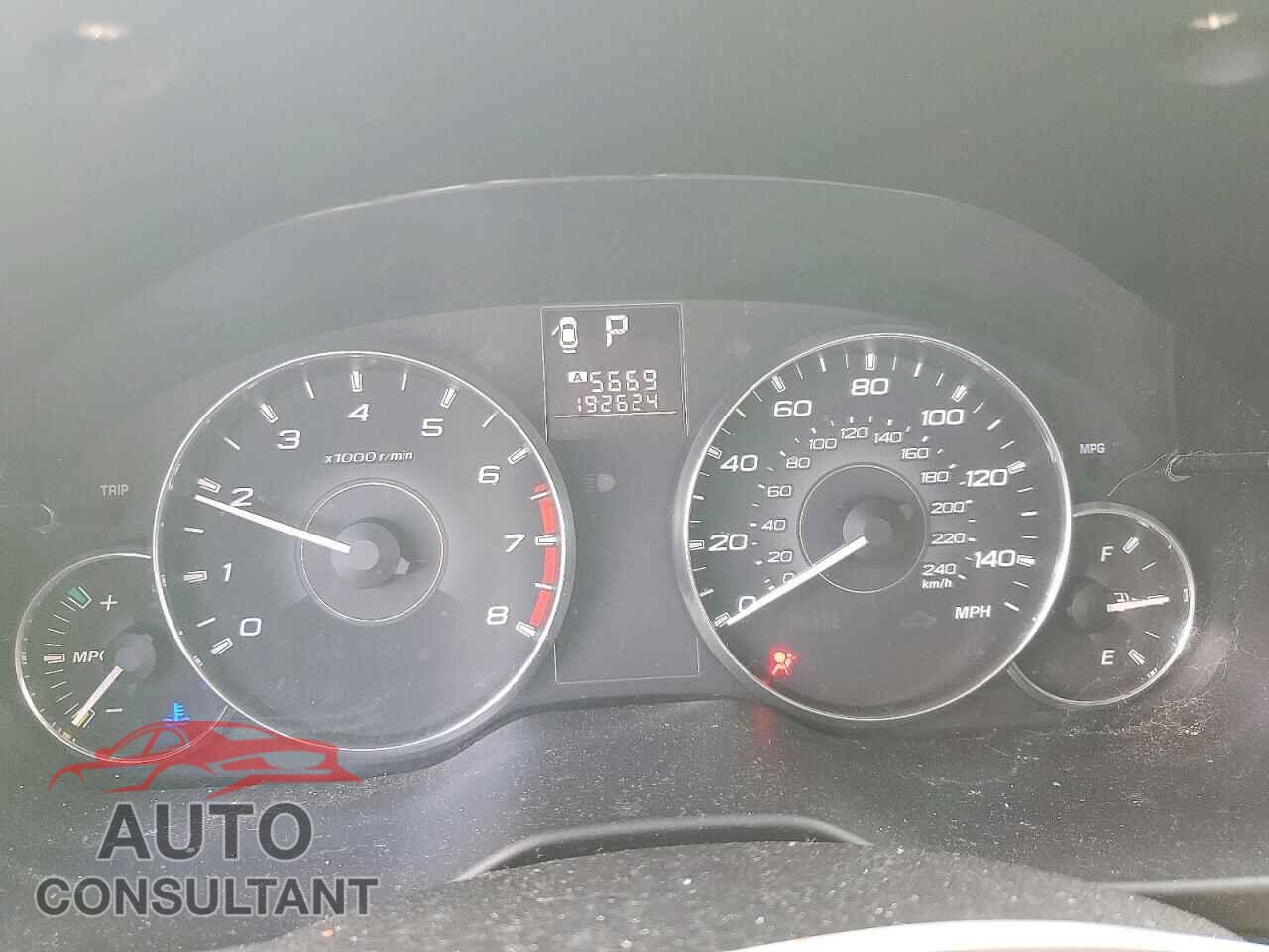 SUBARU OUTBACK 2012 - 4S4BRBAC1C3246525
