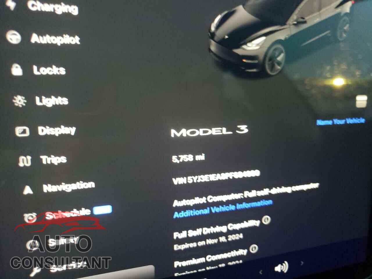 TESLA MODEL 3 2023 - 5YJ3E1EA8PF684880