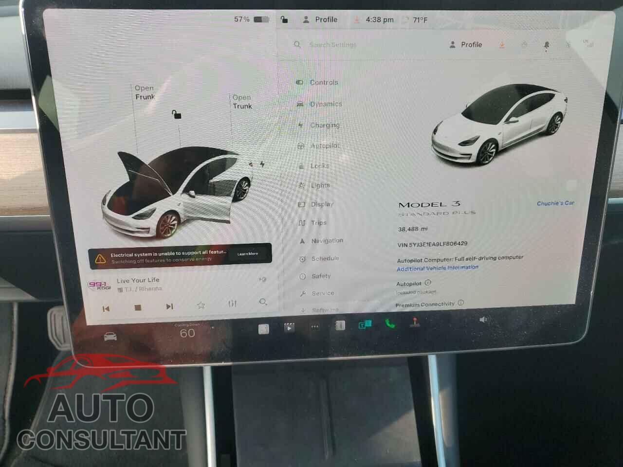 TESLA MODEL 3 2020 - 5YJ3E1EA9LF806429