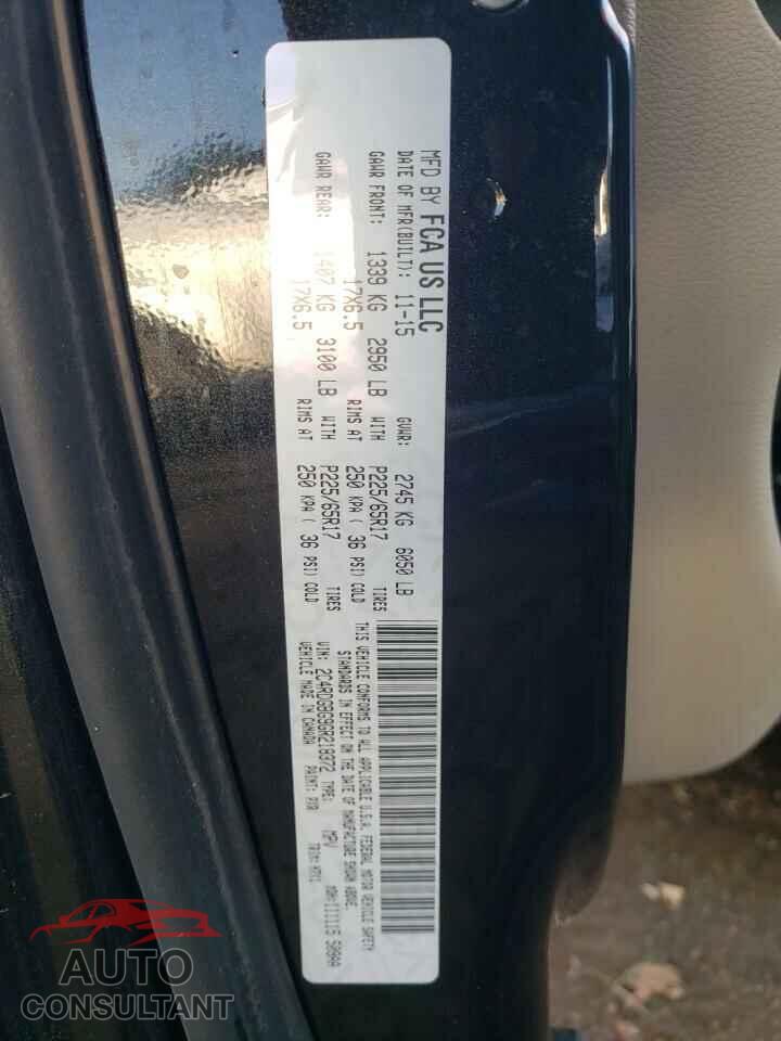 DODGE CARAVAN 2016 - 2C4RDGBG9GR218372