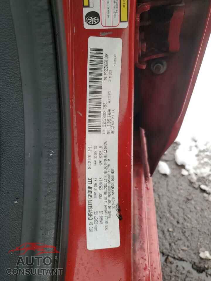 DODGE AVENGER 2012 - 1C3CDZEG1CN133681