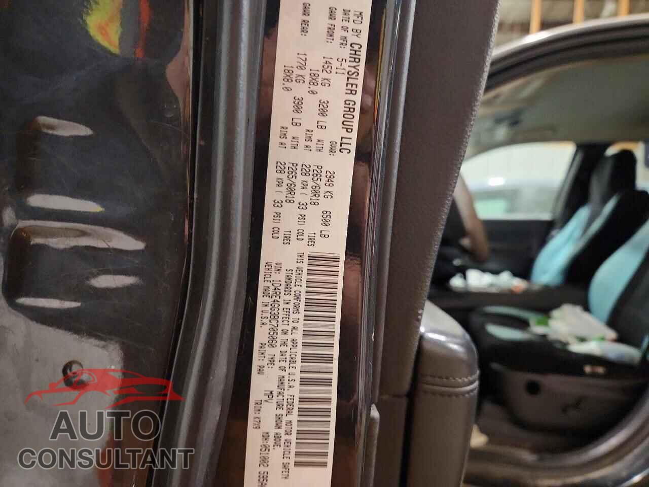DODGE DURANGO 2011 - 1D4RE4GG3BC705060