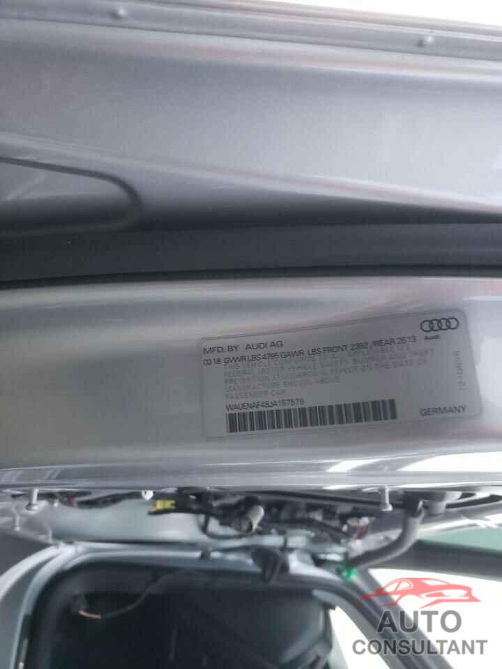 AUDI A4 2018 - WAUENAF48JA157579