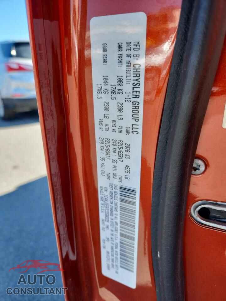 JEEP COMPASS 2012 - 1C4NJDEB7CD588335
