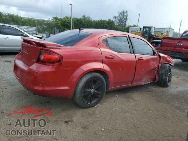 DODGE AVENGER 2012 - 1C3CDZCB0CN290819