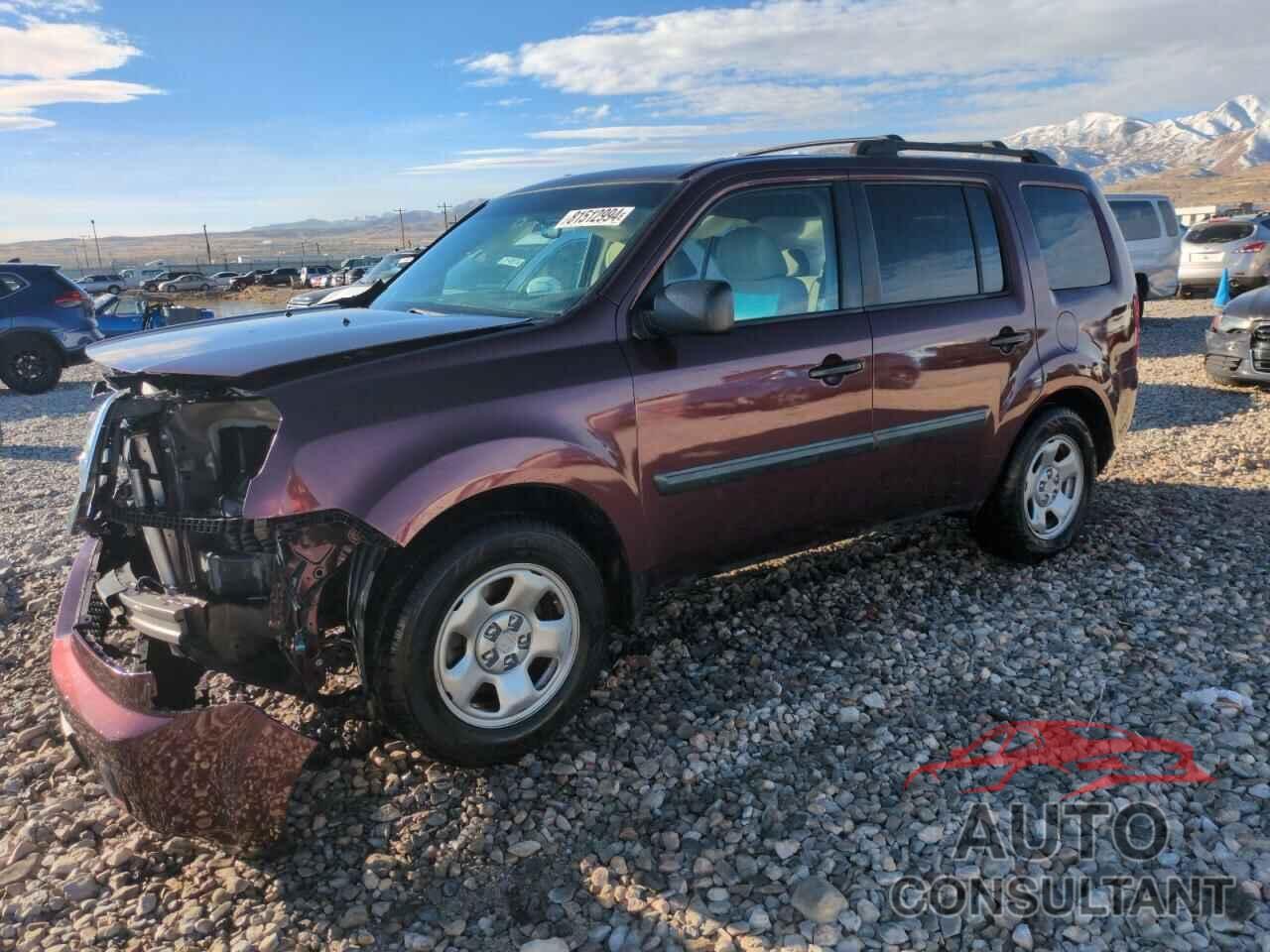 HONDA PILOT 2011 - 5FNYF4H23BB061555