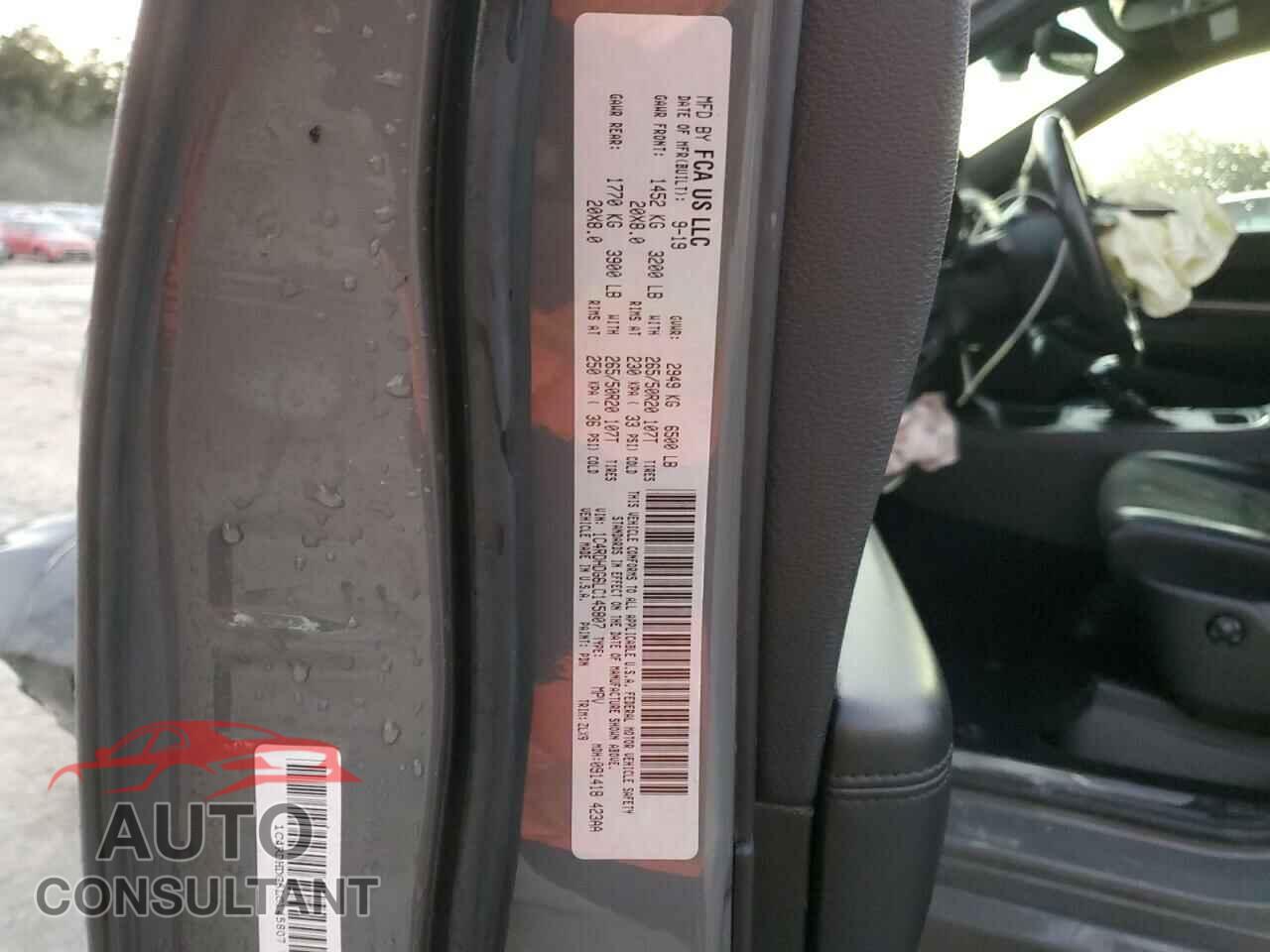 DODGE DURANGO 2020 - 1C4RDHDG6LC145807