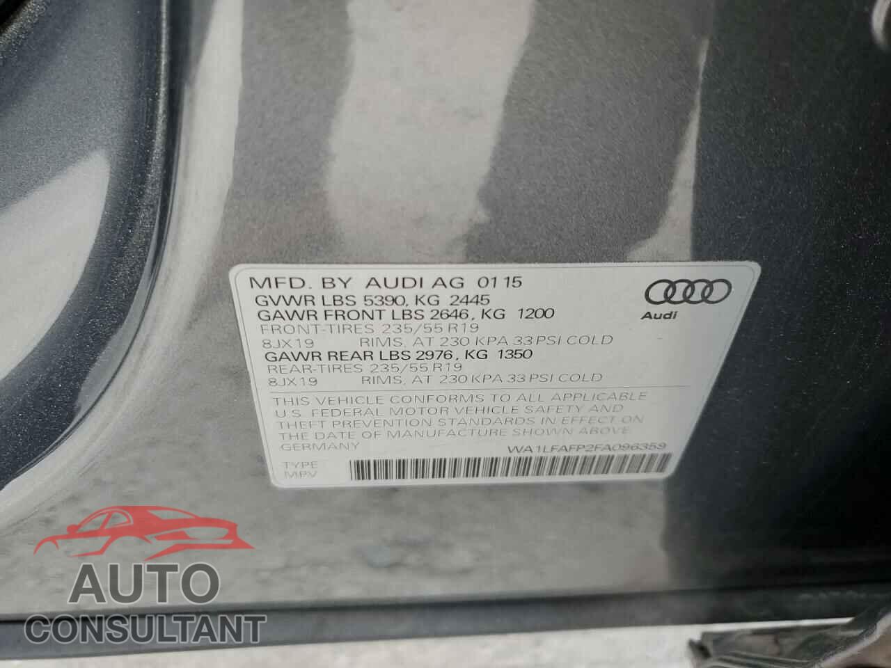 AUDI Q5 2015 - WA1LFAFP2FA096359