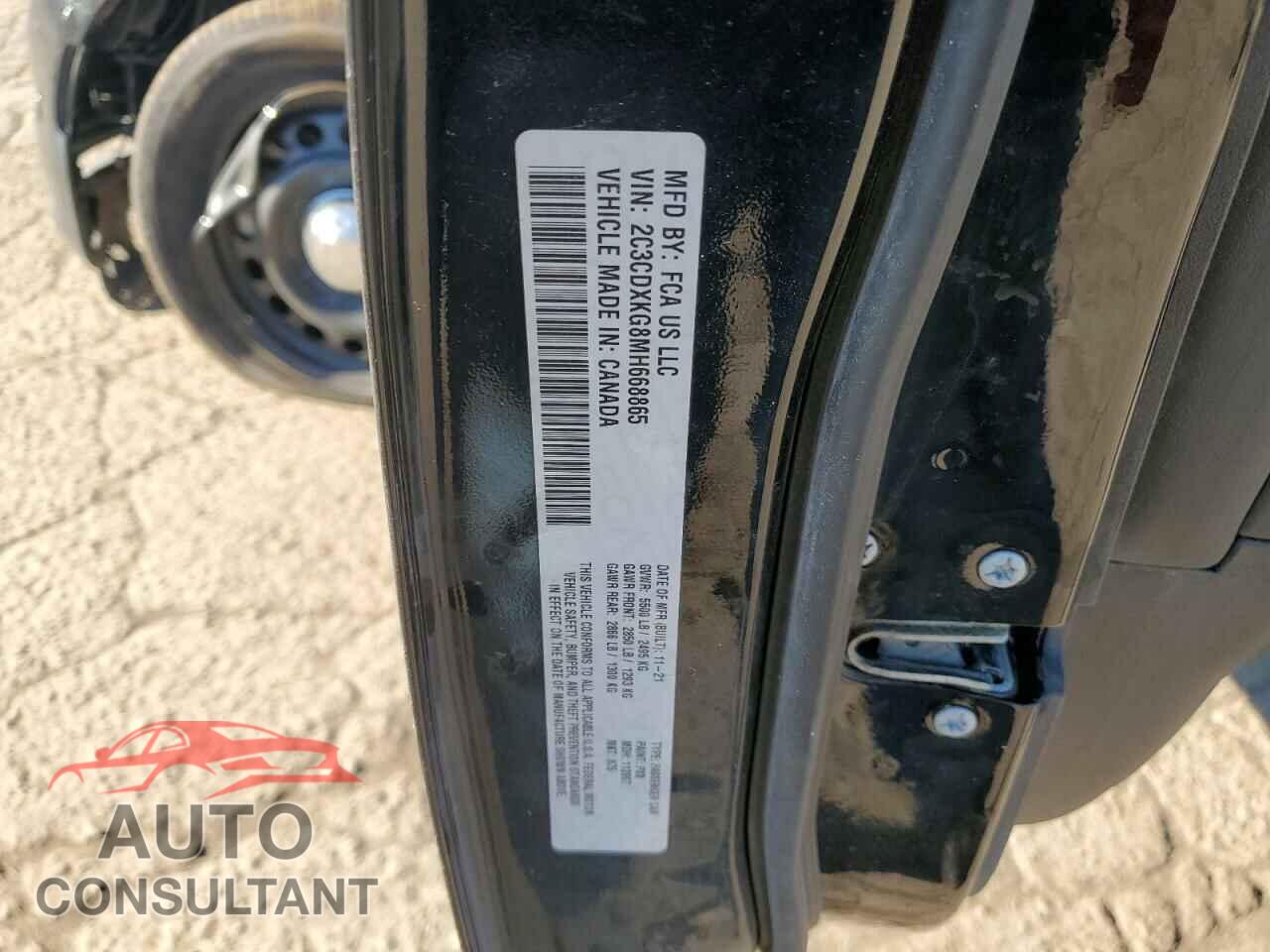 DODGE CHARGER 2021 - 2C3CDXKG8MH668865
