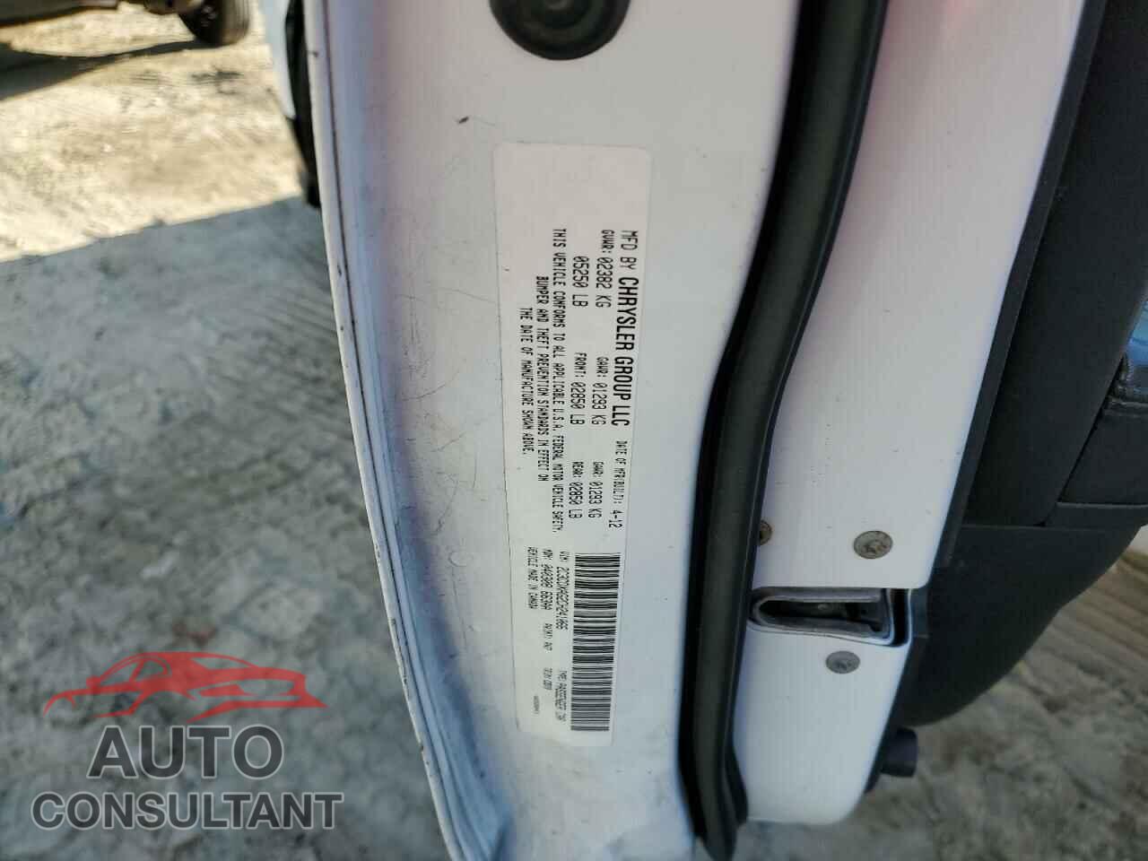 DODGE CHARGER 2012 - 2C3CDXAG2CH241066