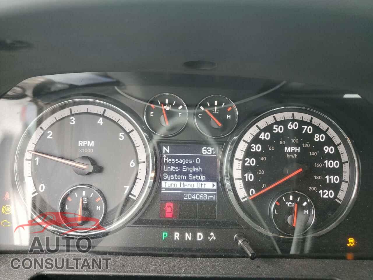 DODGE RAM 1500 2012 - 1C6RD6LT7CS334272