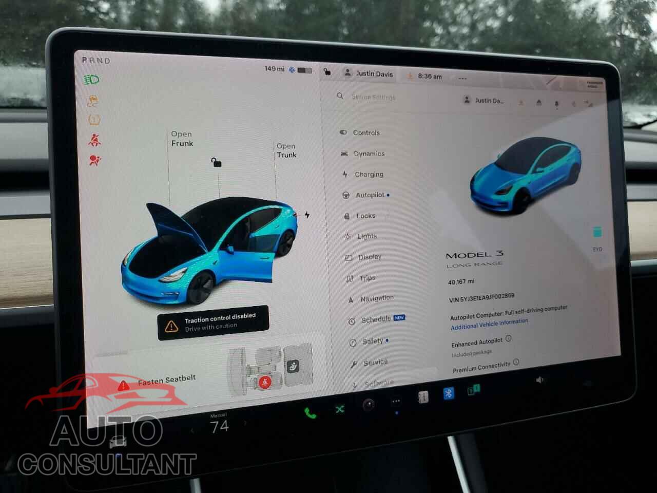 TESLA MODEL 3 2018 - 5YJ3E1EA9JF002869