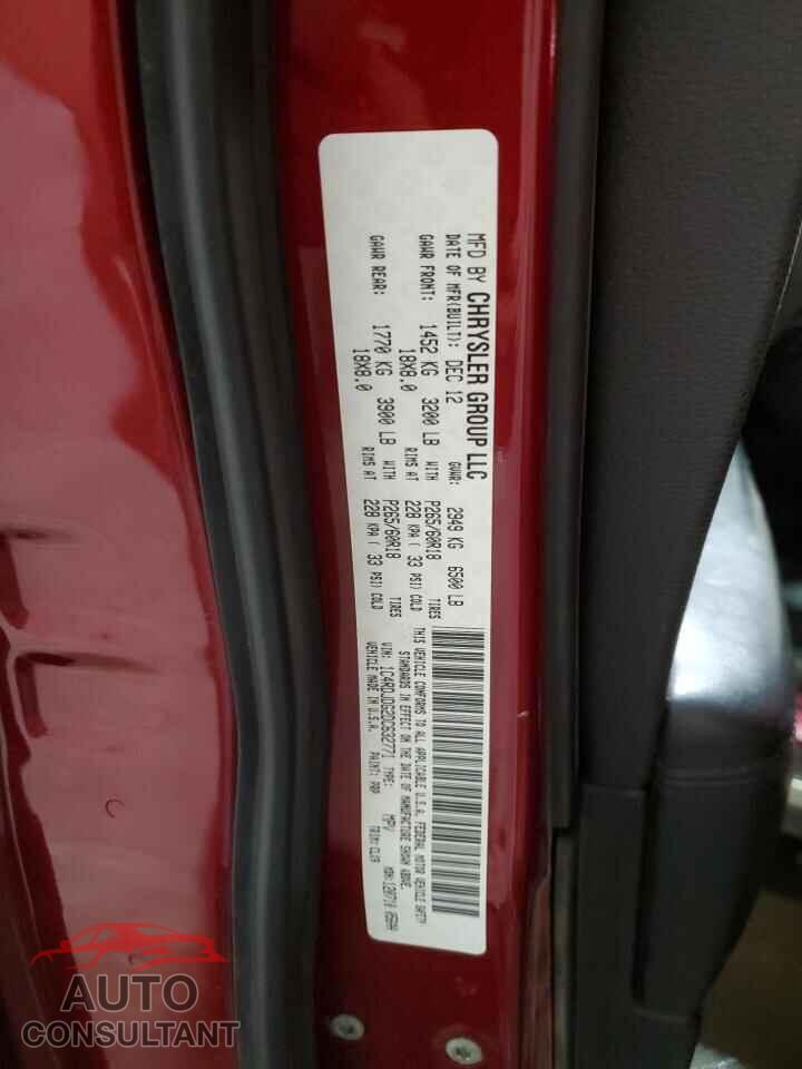 DODGE DURANGO 2013 - 1C4RDJDG2DC632771