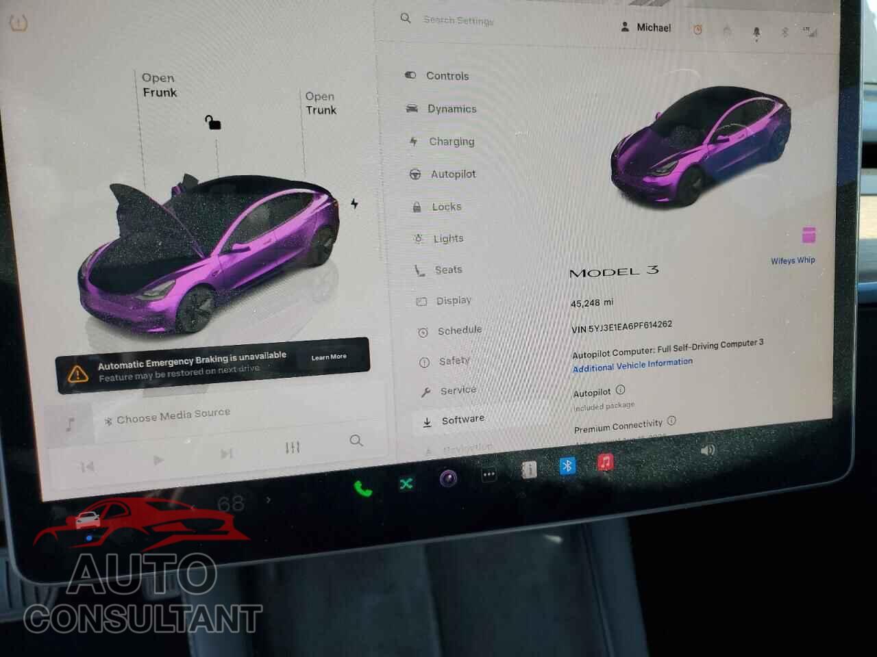 TESLA MODEL 3 2023 - 5YJ3E1EA6PF614262