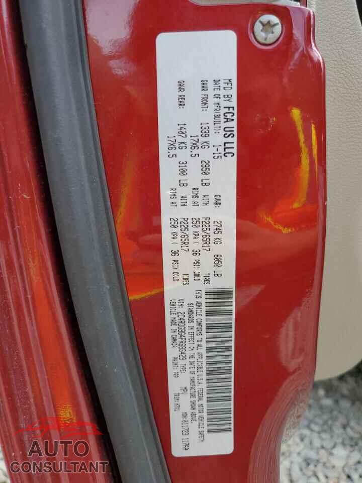 DODGE CARAVAN 2015 - 2C4RDGBG4FR683429