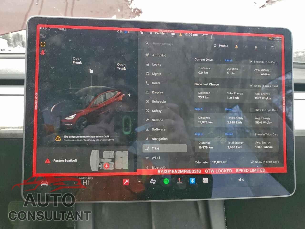 TESLA MODEL 3 2021 - 5YJ3E1EA2MF853318