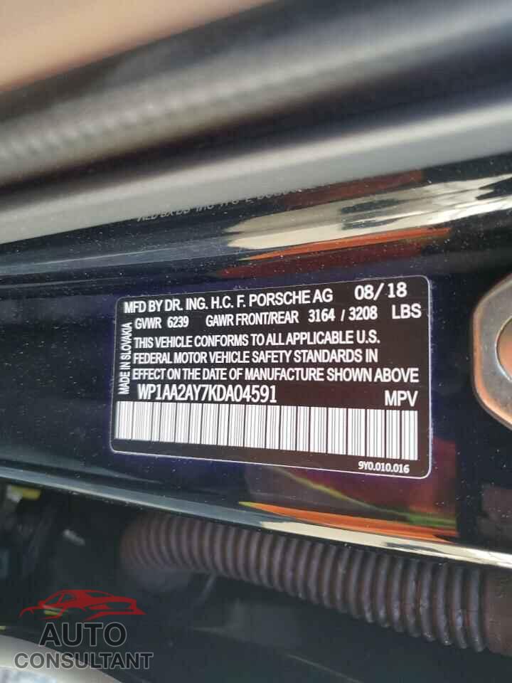 PORSCHE CAYENNE 2019 - WP1AA2AY7KDA04591