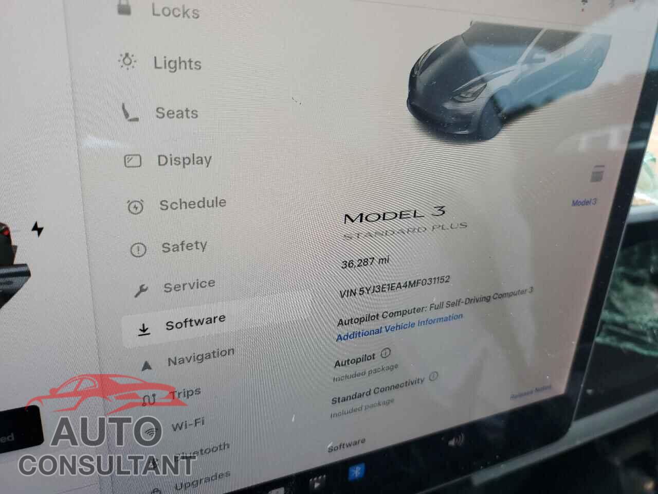 TESLA MODEL 3 2021 - 5YJ3E1EA4MF031152