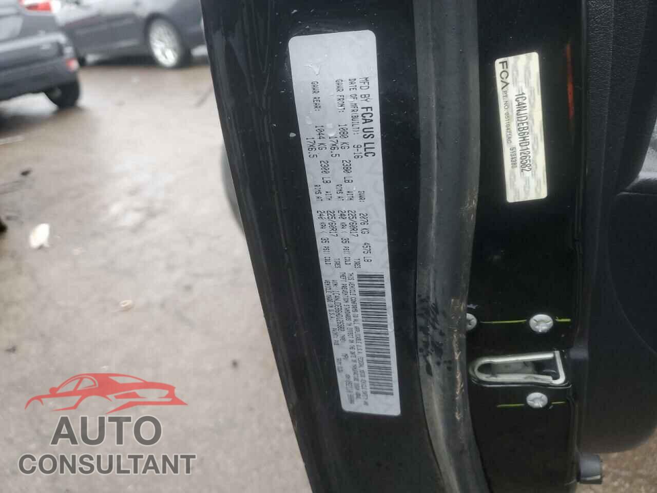 JEEP COMPASS 2017 - 1C4NJDEB6HD126582