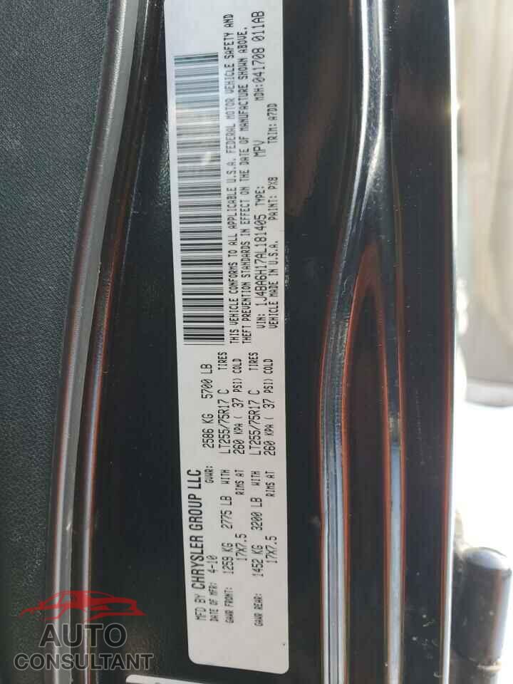 JEEP WRANGLER 2010 - 1J4BA6H17AL181405