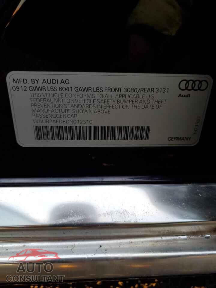AUDI A8 2013 - WAUR2AFD8DN012310