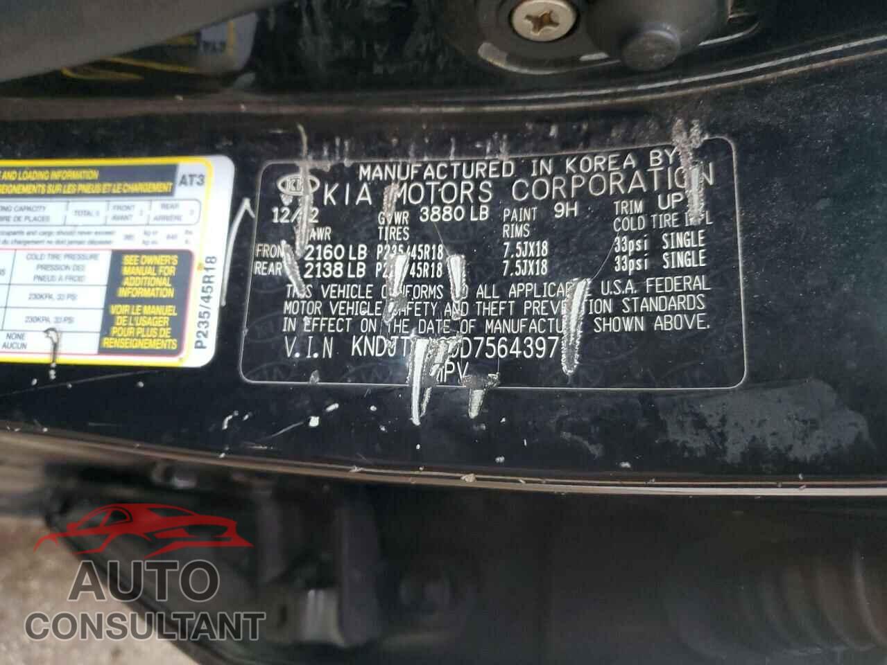 KIA SOUL 2013 - KNDJT2A60D7564397