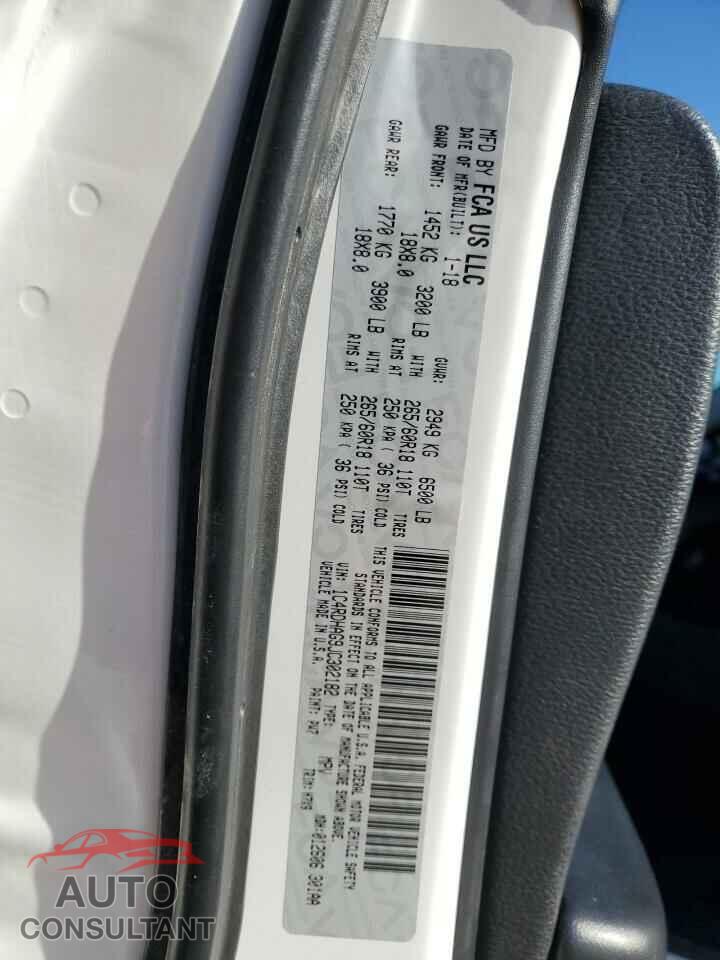 DODGE DURANGO 2018 - 1C4RDHAG9JC302182