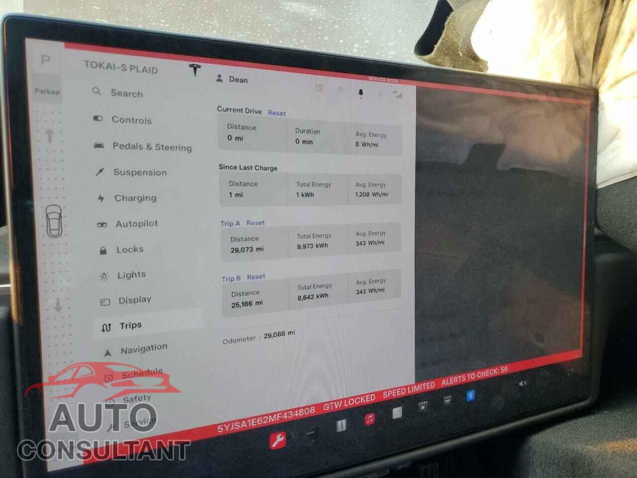 TESLA MODEL S 2021 - 5YJSA1E62MF434808