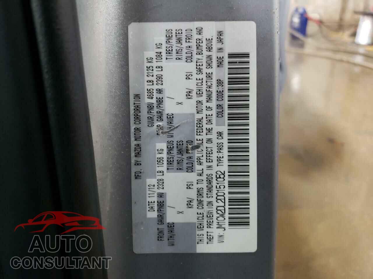 MAZDA 5 2013 - JM1CW2DL2D0151052