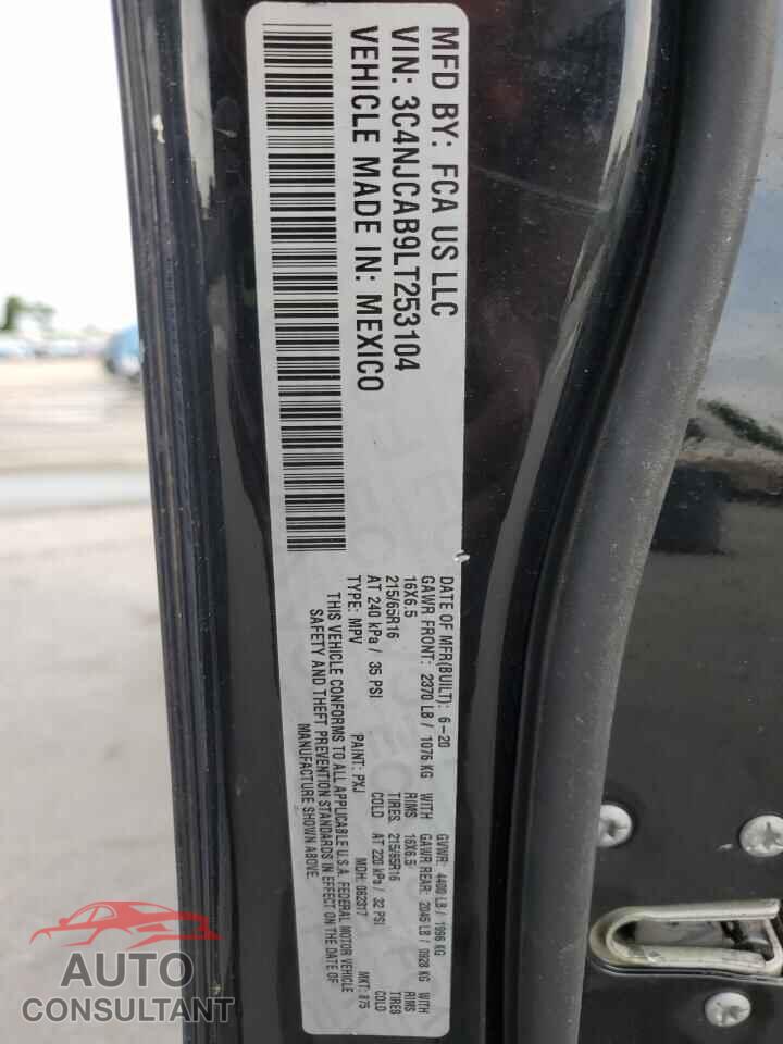 JEEP COMPASS 2020 - 3C4NJCAB9LT253104