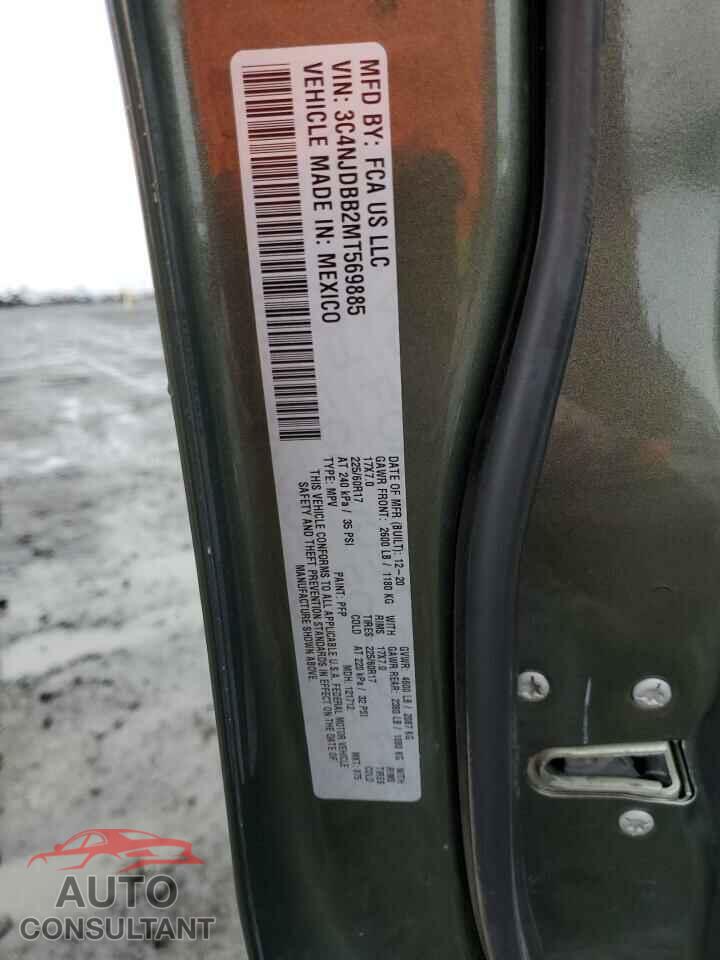 JEEP COMPASS 2021 - 3C4NJDBB2MT569885