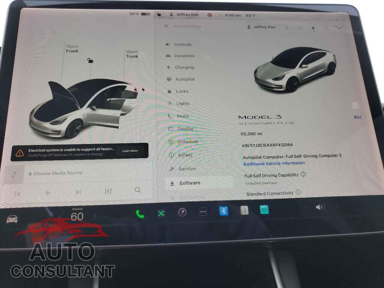 TESLA MODEL 3 2019 - 5YJ3E1EAXKF412064