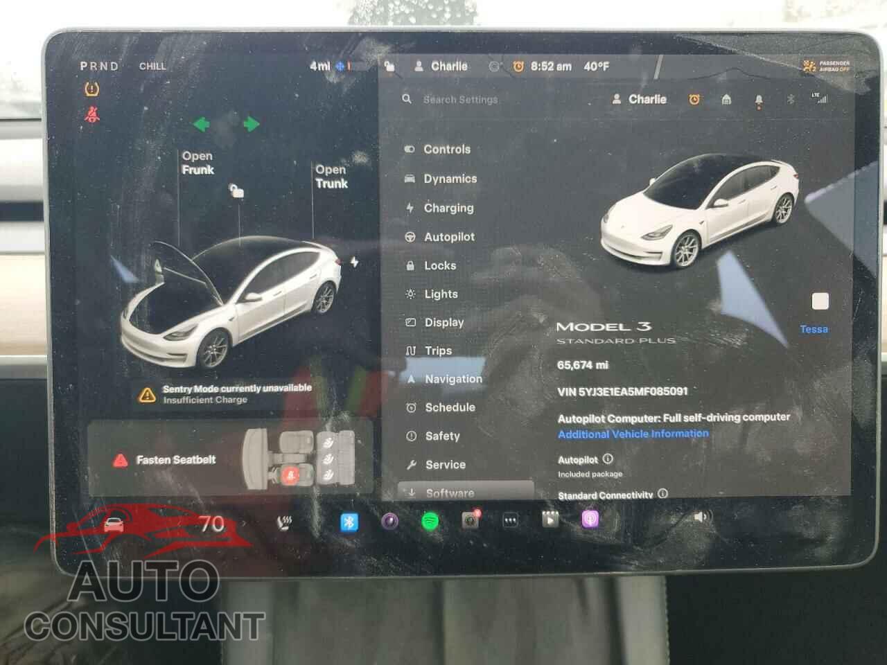 TESLA MODEL 3 2021 - 5YJ3E1EA5MF085091