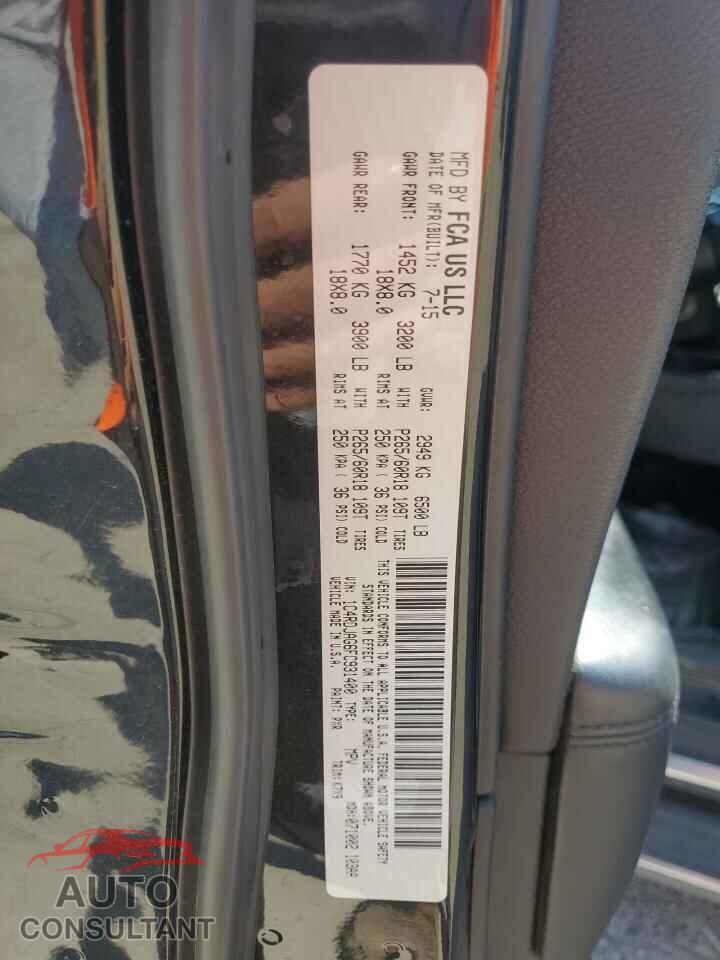 DODGE DURANGO 2015 - 1C4RDJAG6FC931400