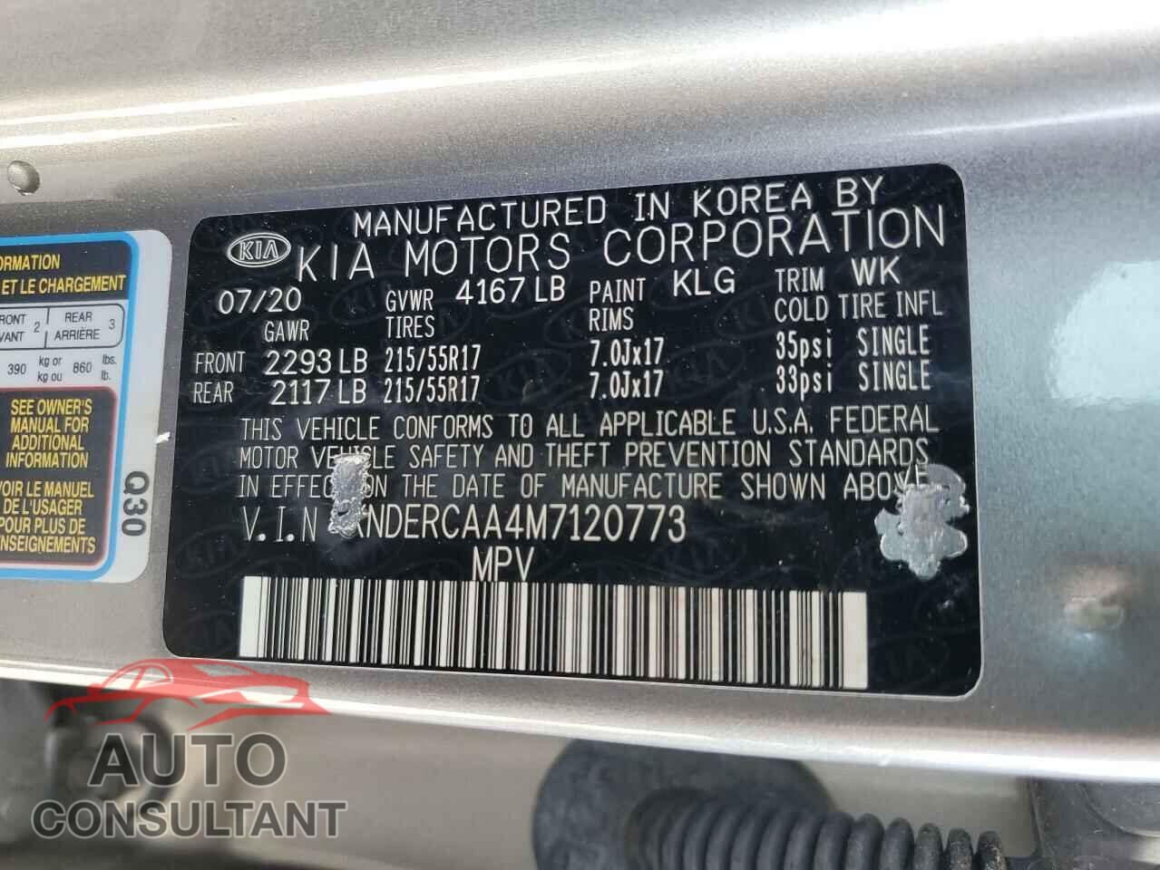 KIA SELTOS 2021 - KNDERCAA4M7120773