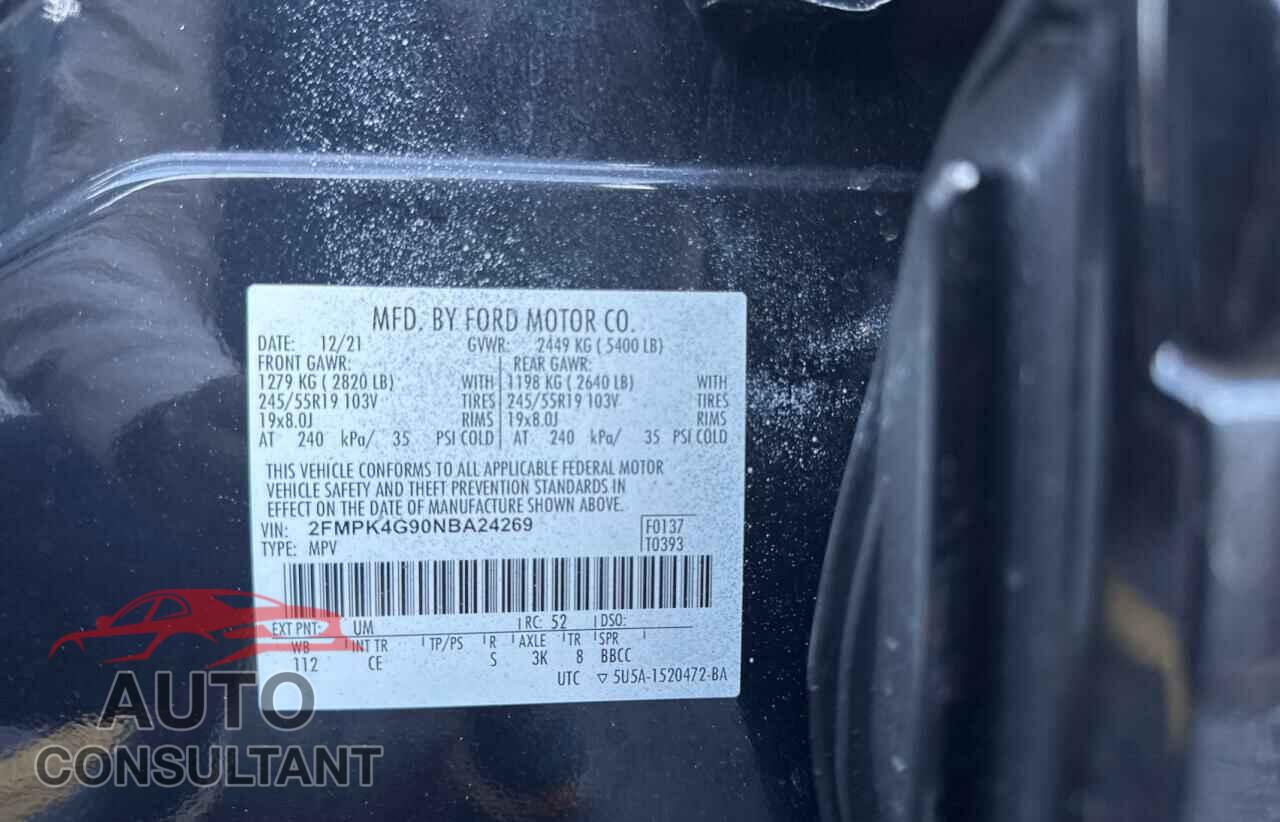 FORD EDGE 2022 - 2FMPK4G90NBA24269