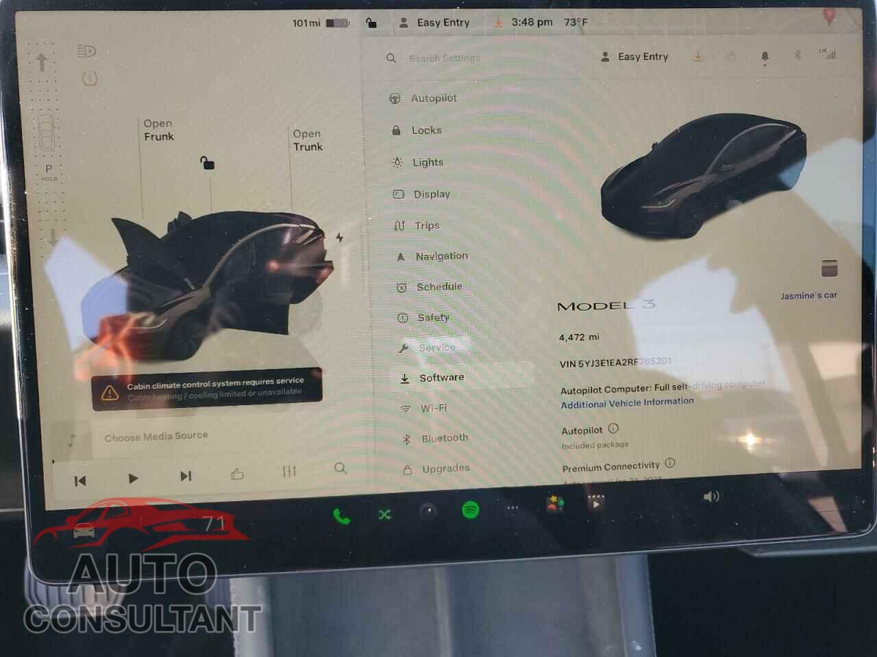 TESLA MODEL 3 2024 - 5YJ3E1EA2RF765201