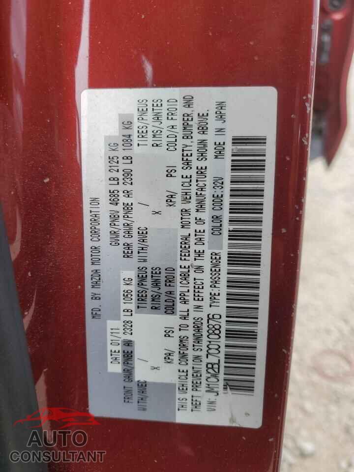 MAZDA 5 2012 - JM1CW2BL7C0108876