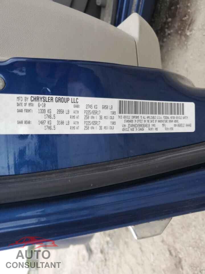 DODGE CARAVAN 2010 - 2D4RN6DX9AR364818