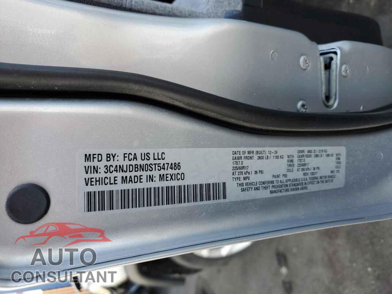 JEEP COMPASS 2025 - 3C4NJDBN0ST547486